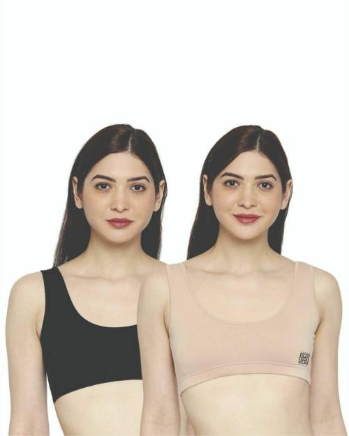 Urban Hug Women's Compression Sports Bra Pack of 2