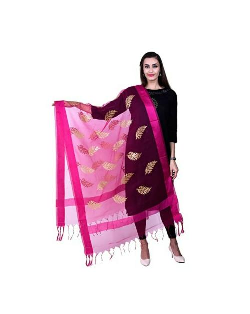 Buy Aroopa Womens Pink Organza Silk Dupatta Online at Best Prices in ...