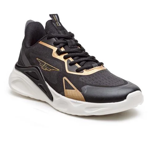 Red Tape Men Black Walking Shoes