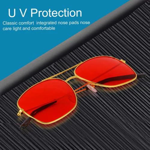 REYDA Sunglasses for men women | UV Protected Lens | Aviator Sunglasses | pilot sunglasses for unisex |Aviator pilot Sunglasses-Red