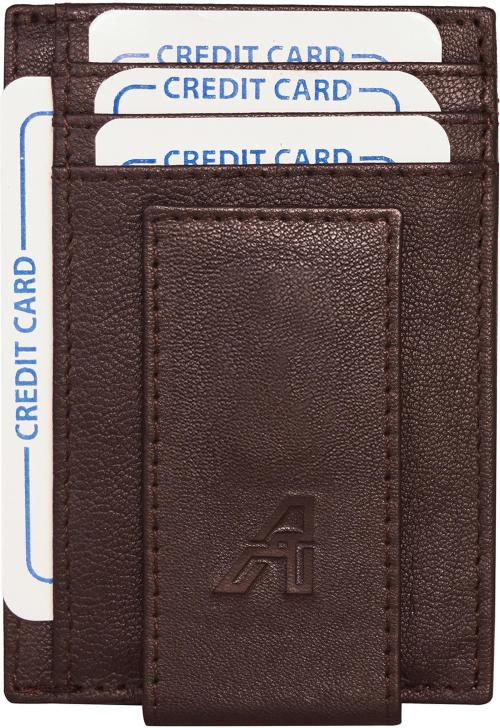 Arshaan Men Brown Genuine Leather 7 Card Slot Rfid Wallet