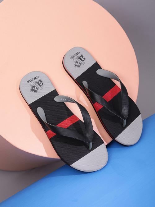 A-HA By Liberty D15-4_Black Slippers For Men