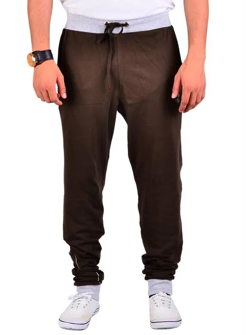 Buy Vego Men Olive Cotton Track Pant_Green_32 Online at Best Prices in
