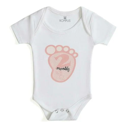 ROMPUS Unisex Baby Pure Cotton Bodysuit (0-3M)