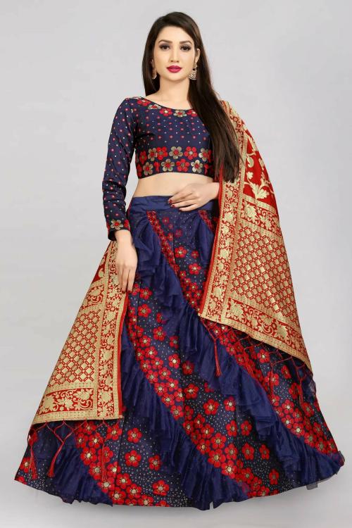 Fancy Banarasi Lehenga choli Dupatta