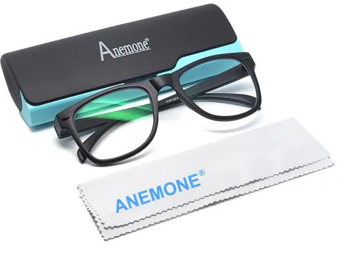 Anemone Anti Glare and Blue Cut Square Full Rim Computer Glass for Men, Women