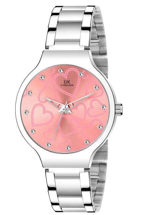 Buy IIK Collection Analogue Pink Dial Silver Bracelet Girl's