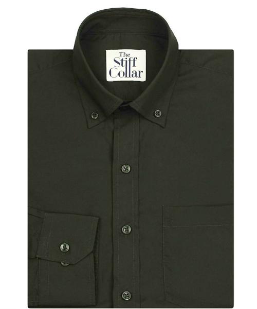 The Stiff Collar Men Brown Cotton Shirts