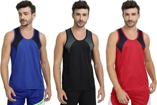 Ftx Men Color Block Pack Of 3 Vest (M)