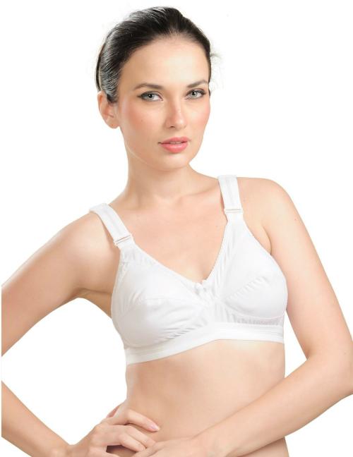 Madam Women White Non Padded Bra 46B