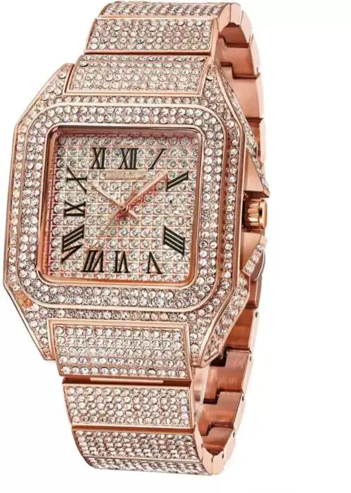 foreigner fully Safari Diamond Gold premium luxury Analog Watch Analog Watch - For Men frg180d ( Multicolor)