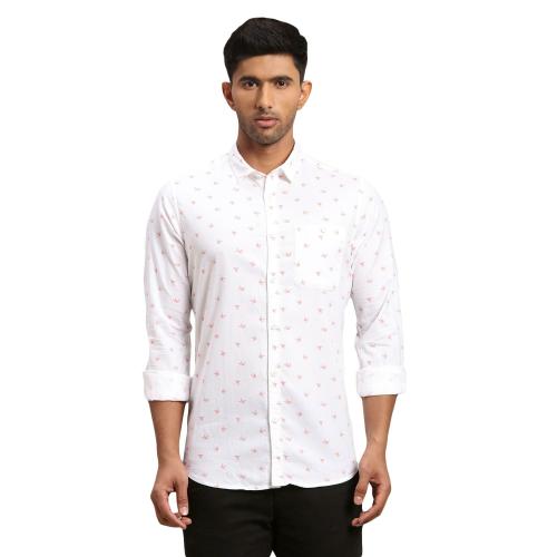 COLORPLUS Men White Casual Shirt