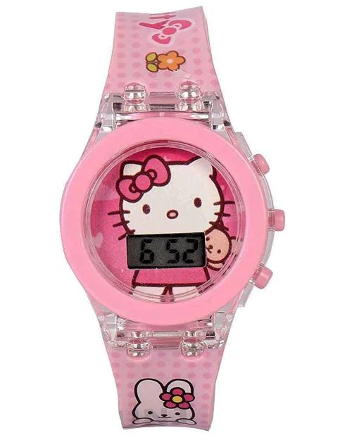 Matrix Kids Edition Hello Kitty Digital Watch for Kids with Disco LED Lights (Boys & Girls)