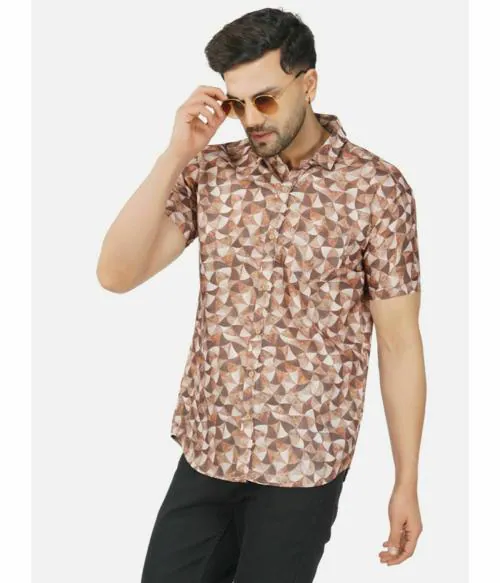 BASE 41 Slim Fit Printed Shirt for Men