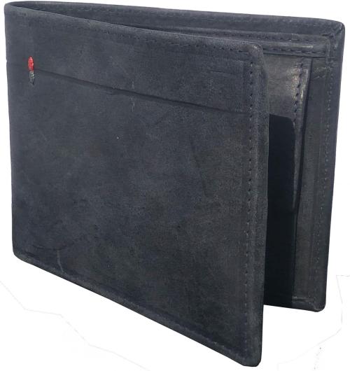 Online Shopping Mall Men Blue Rfid Wallet