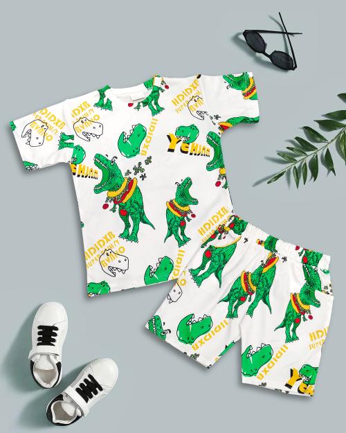 MISS AYSE Boys Cotton Blend Clothing Set - Shirt & Shorts Combo | Kids Wear | Boys Outfit | Clothing for Boys | Stylish Boys Dress | Party & Casual Wear | Comfortable Kids Clothing