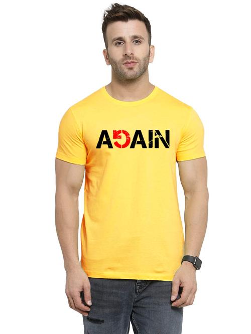 Mens Stylist Again Yellow T Shirt