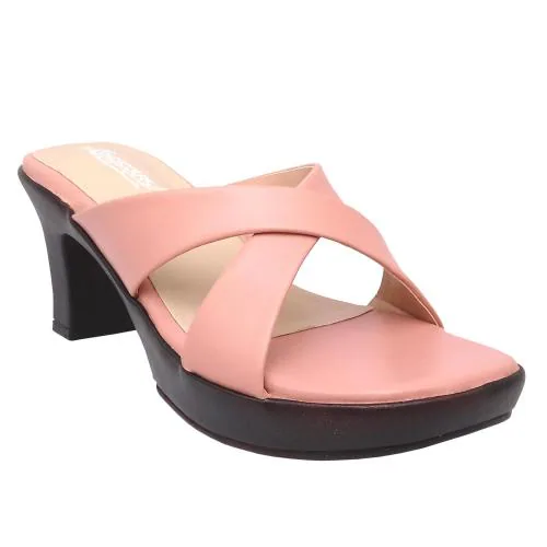 Racecourse Peach Heels for Women