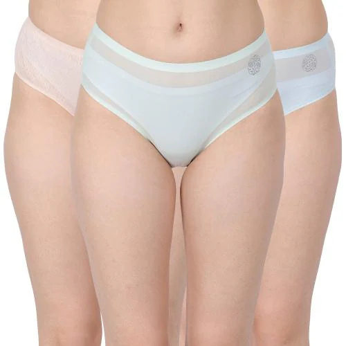 Amour Secret Hipster Mid Rise Panty for Women Multicolor Pack of 3