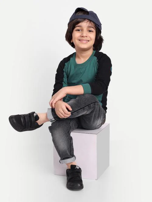 Kcoy Boys Black Denim Slim Jeans (7-8 Years)
