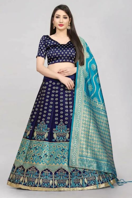 Fancy Banarasi Lehenga choli Dupatta