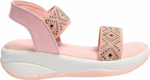 Stepee's Trendy and Stylish Pink Strappy Sandals for Girls