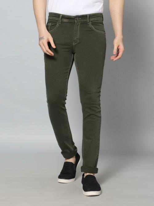 RJ Denim Men Green Denim Jeans (40) JioMart