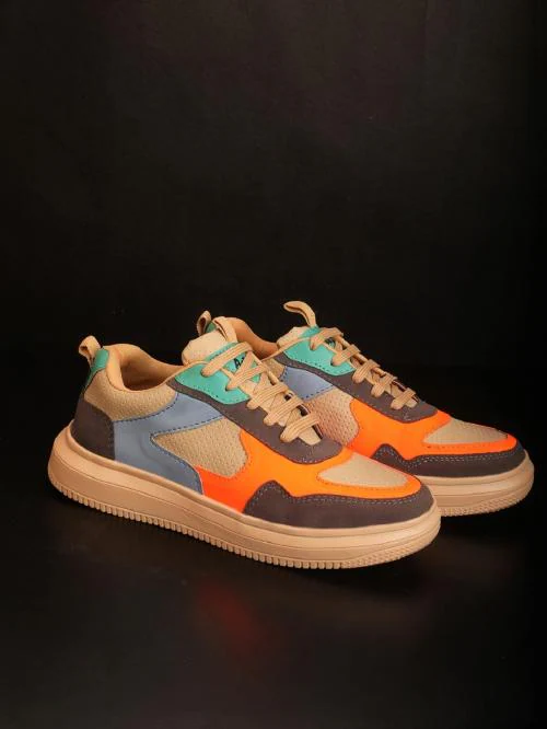 ASTEROID Colorblock Branded Fashionable Casual Walking Partywear Sneakers Running White Shoes For Men