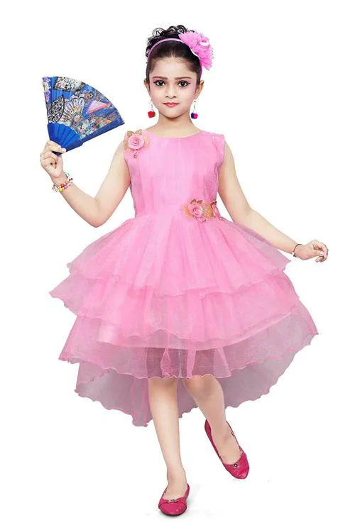 Sagun Dresses Baby Girls Pink A-Line Frock (18-24 M)|Kids Wear|Girls Frock|Kids Party Wear|Clothing Accessories|Baby Girls|Dresses|Frock|