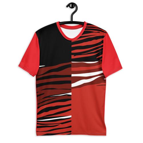 CLOTHINKHUB Multicolor Printed Round Neck Jersey For Men