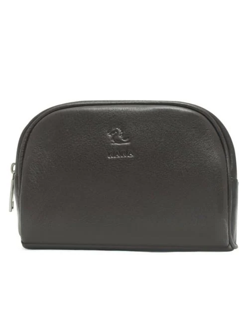 Kara Multipurpose Sasha Portable Toiletry Kit Genuine Leather Pouch for Women Makeup Cosmetic Kit Organizer for Travelling