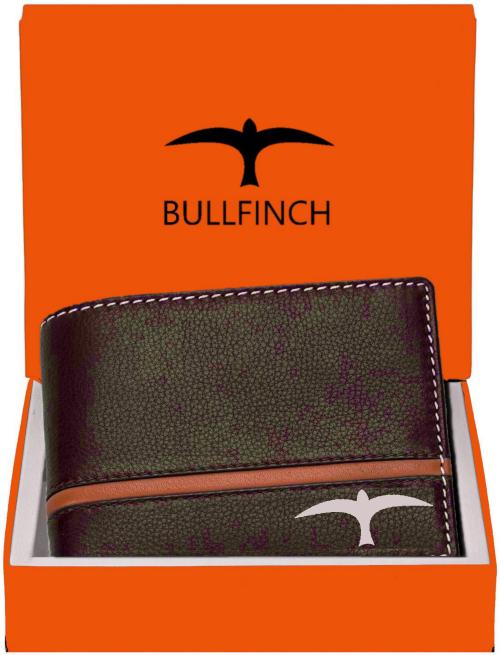 Bullfinch Brown Genuine Leather 9-Card Slots Wallet For Men
