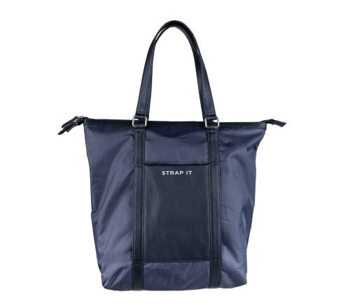 MY STRAP IT KARIN 2-in-1 Backpack cum Tote Bag in water resistant Nylon with Genuine Leather Details by 