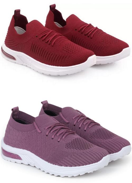 Fabbmate 2 Pair Casua Shoes for Women's Multicolor UK 8