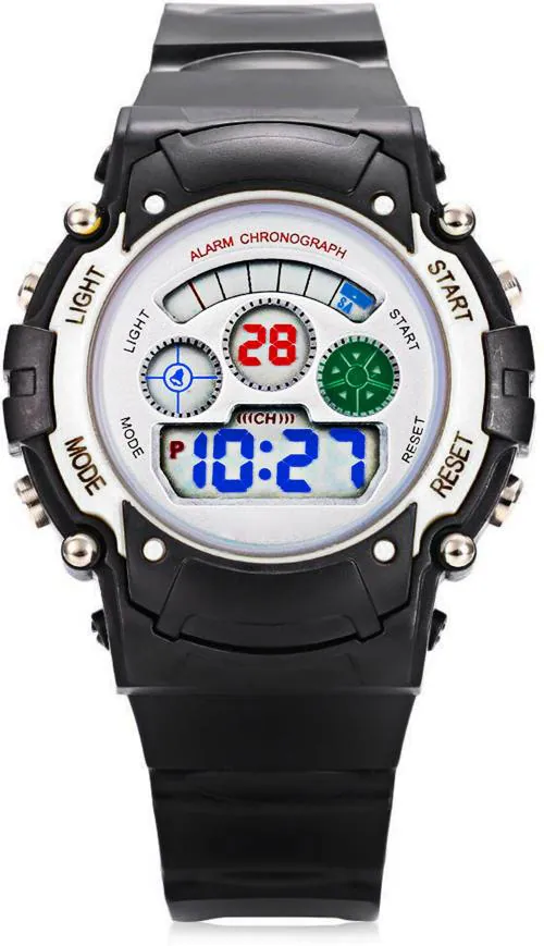 Time Up Digital Grey Watch For Boys And Girls