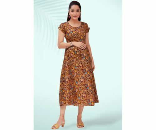 Ritijya Poly Cotton Anarkali Flaired Maternity Kurta| Feeding Kurtis For Women With Zip For Nursing & Pregnancy