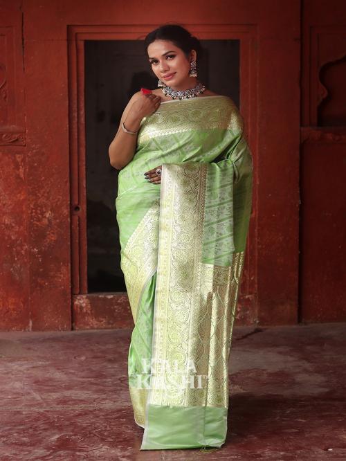 KALA KASHI NEW TRENDY KATAN SILK (Green)