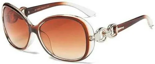 PIRASO Over-Sized Full-Frame Brown Sunglasses for Women-(9509 BROWN DC)