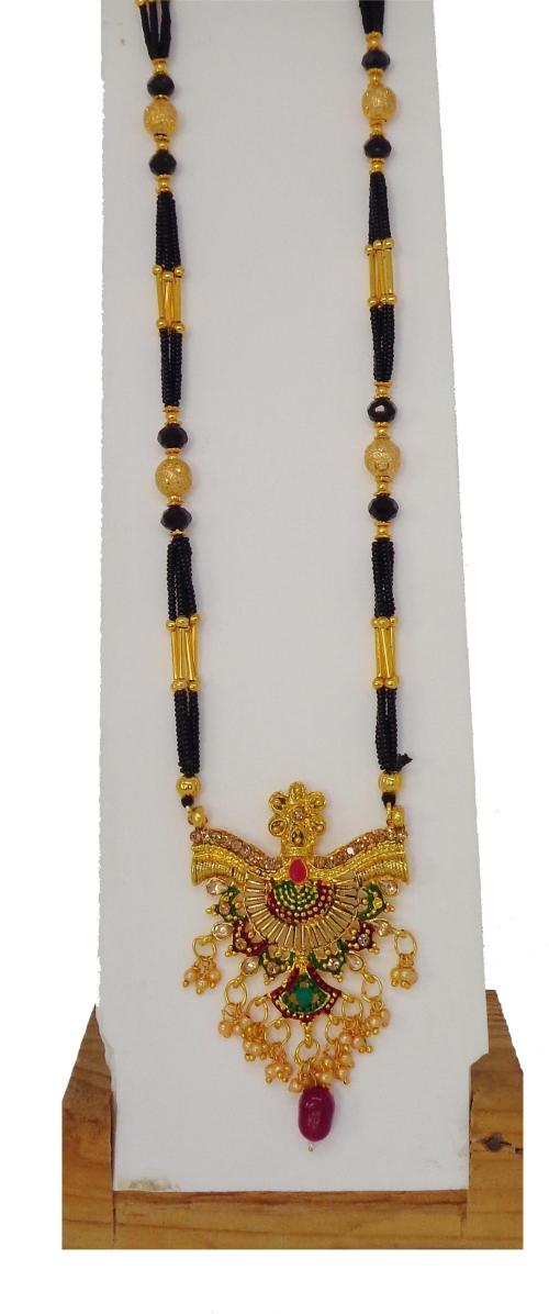Ramdev Art Fashion Jewellery Gold, Black GoldPlated Copper, Alloy
