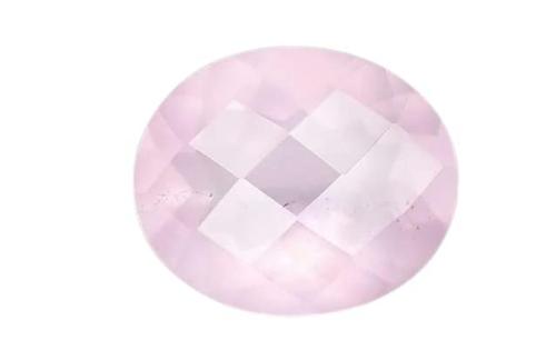 Feel Touch Mart Lab Certified 10 Carat Rose Quartz Stone Good & Best 11 Ratti Beautiful Oval Shape Unheated & Untreated Gulbai sphatik Rashi Ratan by