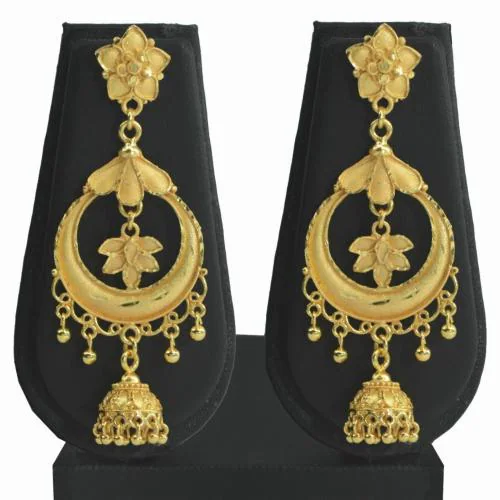 SAVNI Gold Plated Earrings for Women Elegant, Stylish Design for Daily and Event Wear