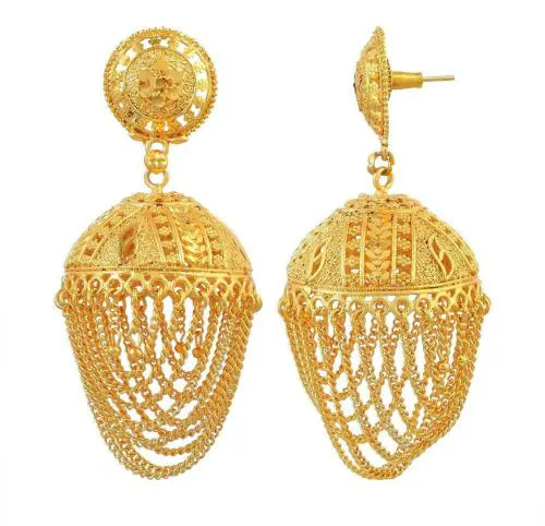 Memior Gold Plated Drop Earrings Gold (Women)
