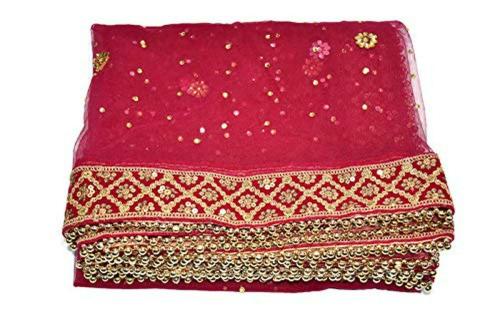Wedding & Bridal Dupatta Store Women Red Embroidered Dupatta