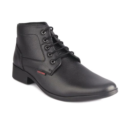 Red Chief Black Leather Formal Shoes for Men
