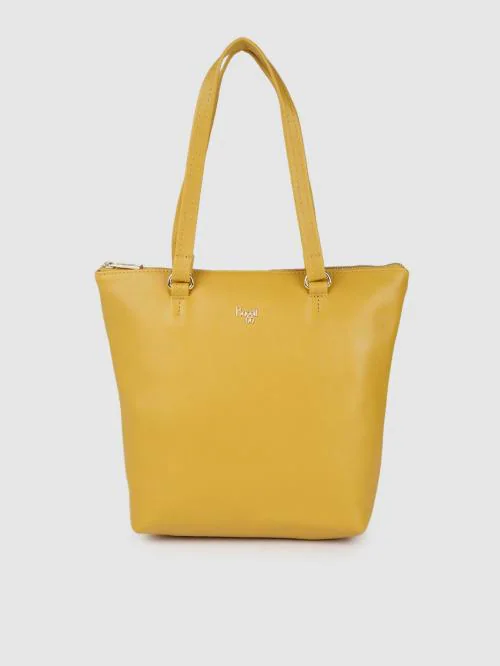 Baggit Yellow Polyurethane (PU) Shoulder Bag For Women