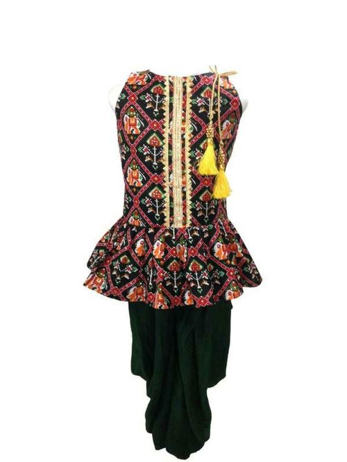 Aglare Girls Black Salwar Suit Sets 9-12 M