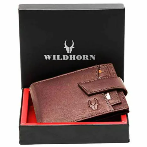 WildHorn Leather Men Wallet(brown)