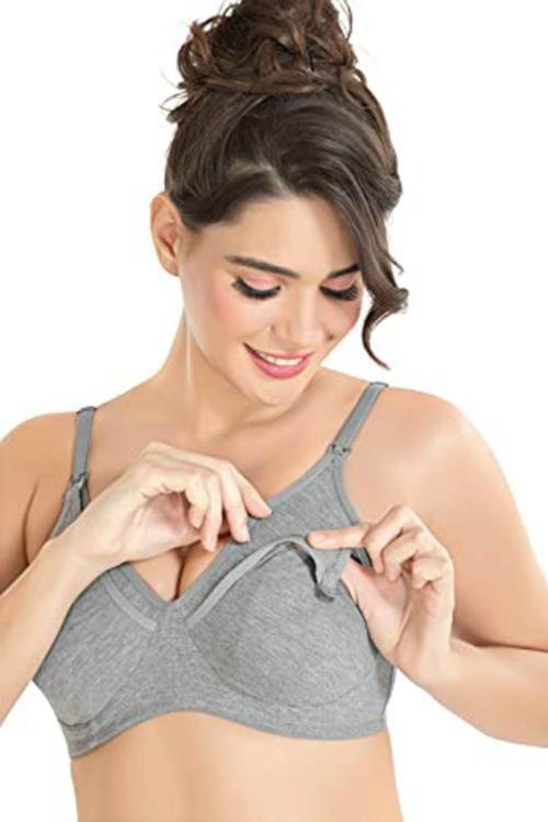 Alies Double Lining - Three Layered Maternity/Nursing Bras - Non-Wired, Non-Padded for Breastfeeding Mothers