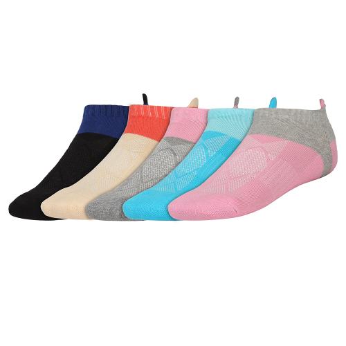 SIDEWOK Women's Ankle Length Cotton Socks (Pack Of 5 Pair) (SCS-WS-03-P-05_Multicolour)