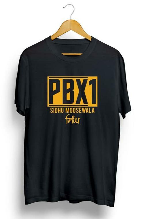 Hashtruck Men And Women Black Cotton Sidhu Moosewala Ak47 T-Shirt (Xl)